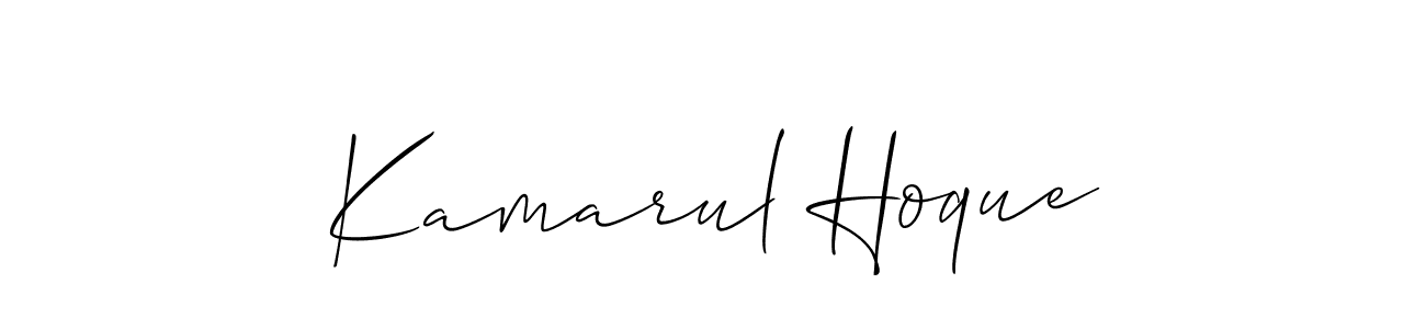 if you are searching for the best signature style for your name Kamarul Hoque. so please give up your signature search. here we have designed multiple signature styles  using Allison_Script. Kamarul Hoque signature style 2 images and pictures png