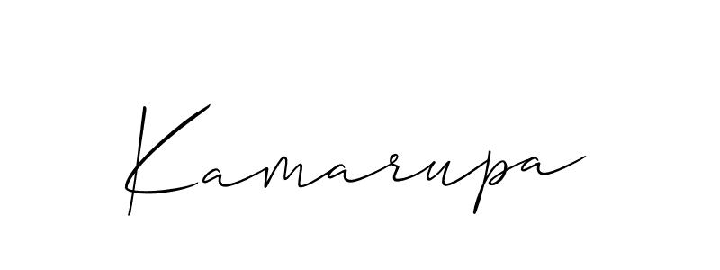 How to Draw Kamarupa signature style? Allison_Script is a latest design signature styles for name Kamarupa. Kamarupa signature style 2 images and pictures png