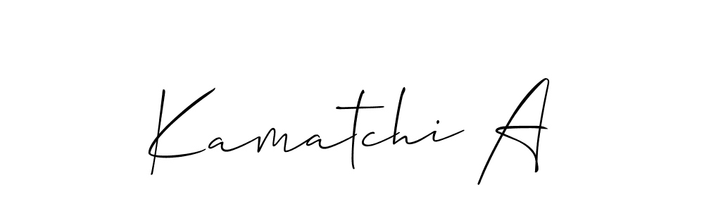 Once you've used our free online signature maker to create your best signature Allison_Script style, it's time to enjoy all of the benefits that Kamatchi A name signing documents. Kamatchi A signature style 2 images and pictures png
