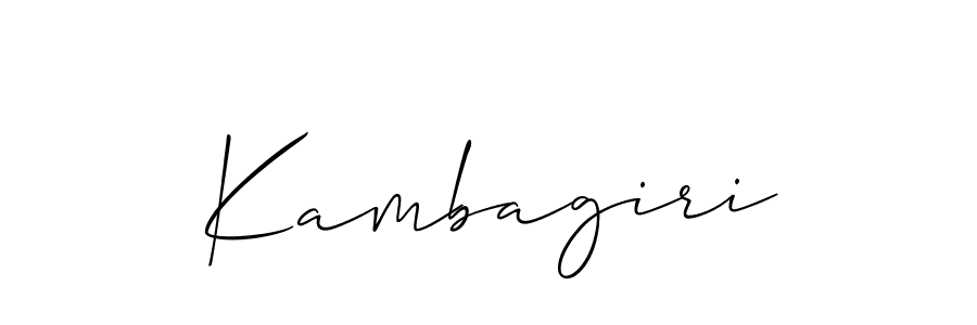 Once you've used our free online signature maker to create your best signature Allison_Script style, it's time to enjoy all of the benefits that Kambagiri name signing documents. Kambagiri signature style 2 images and pictures png