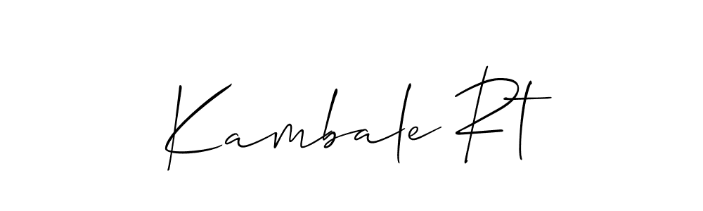 Make a beautiful signature design for name Kambale Rt. Use this online signature maker to create a handwritten signature for free. Kambale Rt signature style 2 images and pictures png