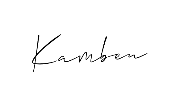 Here are the top 10 professional signature styles for the name Kamben. These are the best autograph styles you can use for your name. Kamben signature style 2 images and pictures png