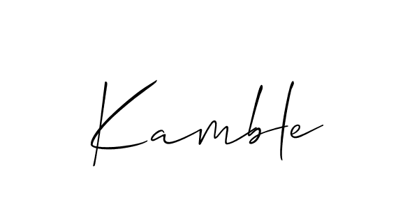 Allison_Script is a professional signature style that is perfect for those who want to add a touch of class to their signature. It is also a great choice for those who want to make their signature more unique. Get Kamble name to fancy signature for free. Kamble signature style 2 images and pictures png