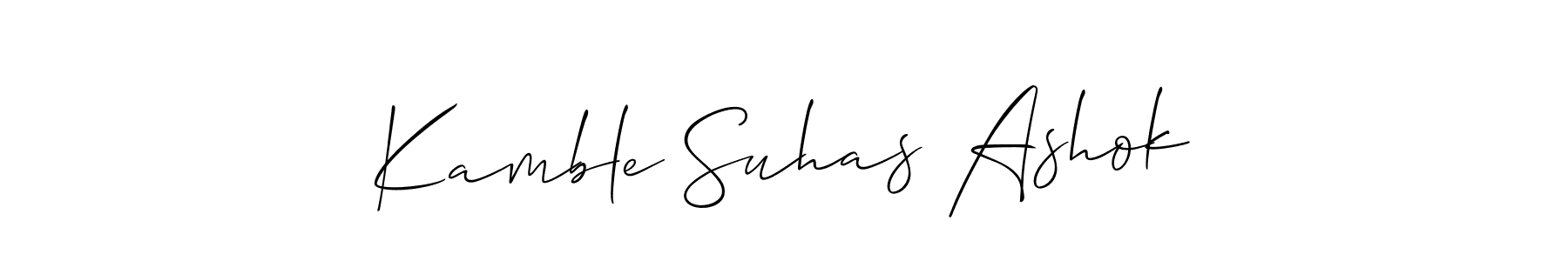 Make a beautiful signature design for name Kamble Suhas Ashok. Use this online signature maker to create a handwritten signature for free. Kamble Suhas Ashok signature style 2 images and pictures png