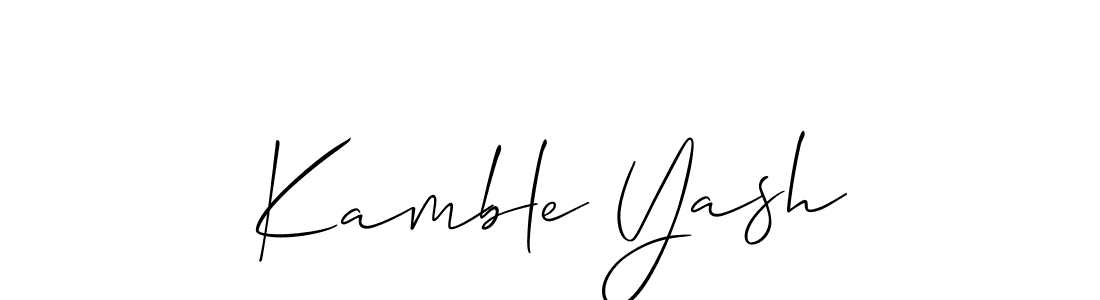 if you are searching for the best signature style for your name Kamble Yash. so please give up your signature search. here we have designed multiple signature styles  using Allison_Script. Kamble Yash signature style 2 images and pictures png