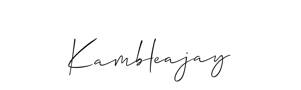 How to make Kambleajay signature? Allison_Script is a professional autograph style. Create handwritten signature for Kambleajay name. Kambleajay signature style 2 images and pictures png