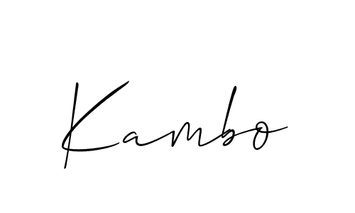 Make a short Kambo signature style. Manage your documents anywhere anytime using Allison_Script. Create and add eSignatures, submit forms, share and send files easily. Kambo signature style 2 images and pictures png