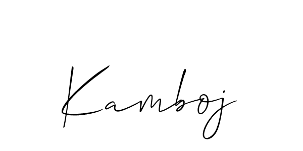Also You can easily find your signature by using the search form. We will create Kamboj name handwritten signature images for you free of cost using Allison_Script sign style. Kamboj signature style 2 images and pictures png