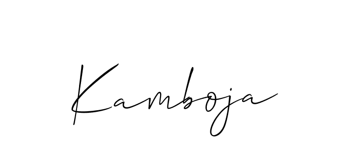 Once you've used our free online signature maker to create your best signature Allison_Script style, it's time to enjoy all of the benefits that Kamboja name signing documents. Kamboja signature style 2 images and pictures png