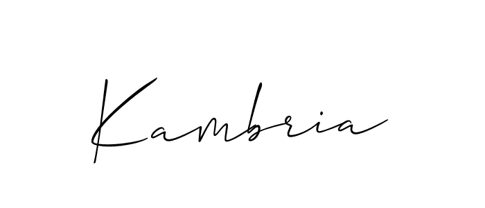 You should practise on your own different ways (Allison_Script) to write your name (Kambria) in signature. don't let someone else do it for you. Kambria signature style 2 images and pictures png