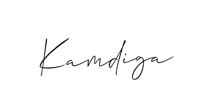 Kamdiga stylish signature style. Best Handwritten Sign (Allison_Script) for my name. Handwritten Signature Collection Ideas for my name Kamdiga. Kamdiga signature style 2 images and pictures png