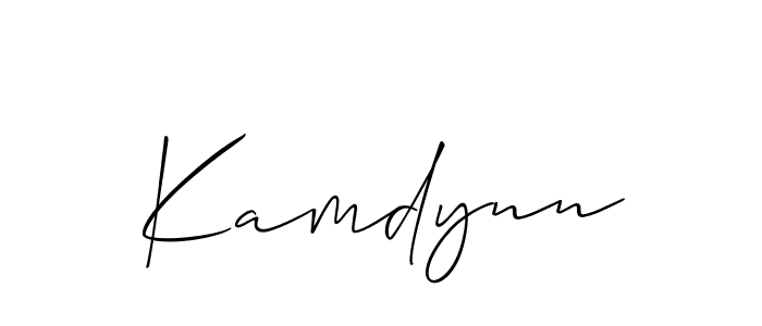Make a beautiful signature design for name Kamdynn. Use this online signature maker to create a handwritten signature for free. Kamdynn signature style 2 images and pictures png