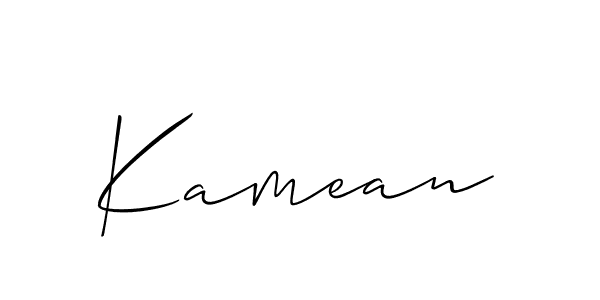 Best and Professional Signature Style for Kamean. Allison_Script Best Signature Style Collection. Kamean signature style 2 images and pictures png
