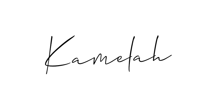 How to Draw Kamelah signature style? Allison_Script is a latest design signature styles for name Kamelah. Kamelah signature style 2 images and pictures png