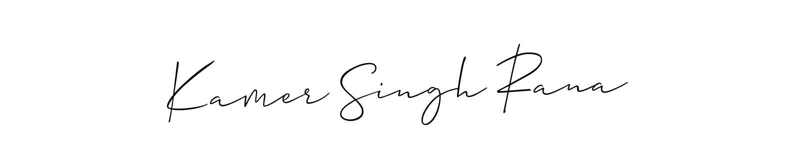 You can use this online signature creator to create a handwritten signature for the name Kamer Singh Rana. This is the best online autograph maker. Kamer Singh Rana signature style 2 images and pictures png