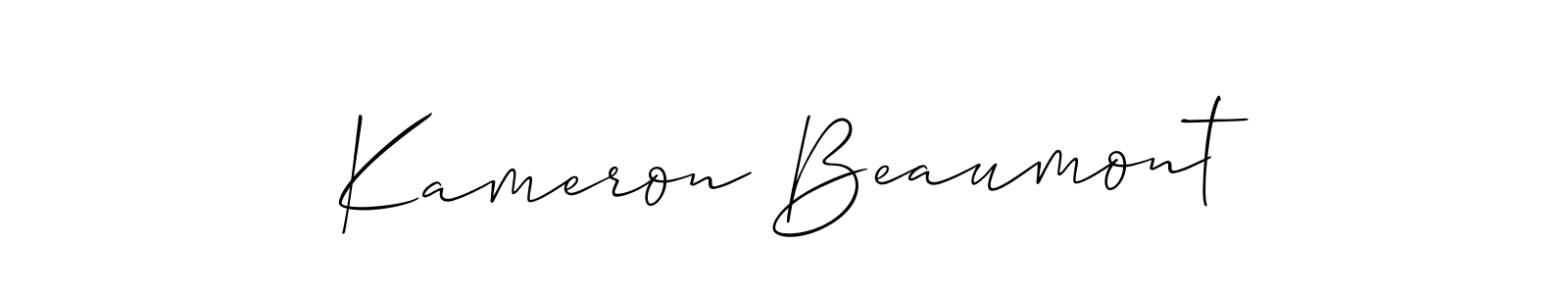 if you are searching for the best signature style for your name Kameron Beaumont. so please give up your signature search. here we have designed multiple signature styles  using Allison_Script. Kameron Beaumont signature style 2 images and pictures png