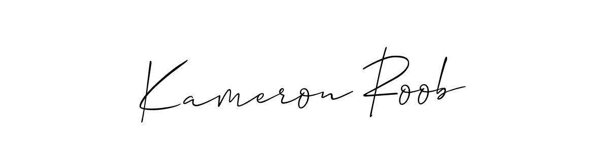 if you are searching for the best signature style for your name Kameron Roob. so please give up your signature search. here we have designed multiple signature styles  using Allison_Script. Kameron Roob signature style 2 images and pictures png