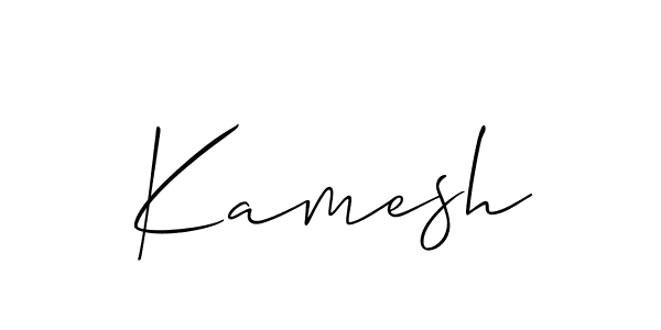 Similarly Allison_Script is the best handwritten signature design. Signature creator online .You can use it as an online autograph creator for name Kamesh. Kamesh signature style 2 images and pictures png