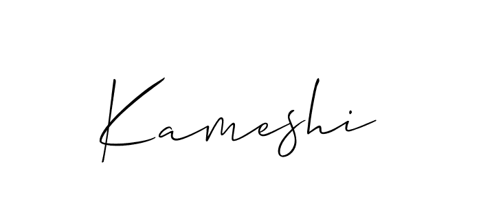 It looks lik you need a new signature style for name Kameshi. Design unique handwritten (Allison_Script) signature with our free signature maker in just a few clicks. Kameshi signature style 2 images and pictures png