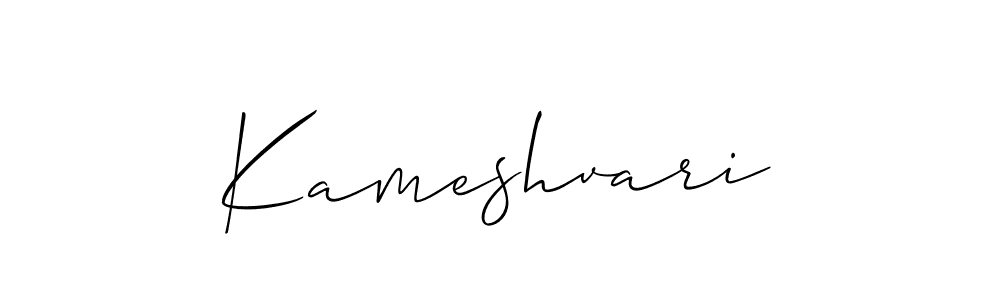 Create a beautiful signature design for name Kameshvari. With this signature (Allison_Script) fonts, you can make a handwritten signature for free. Kameshvari signature style 2 images and pictures png