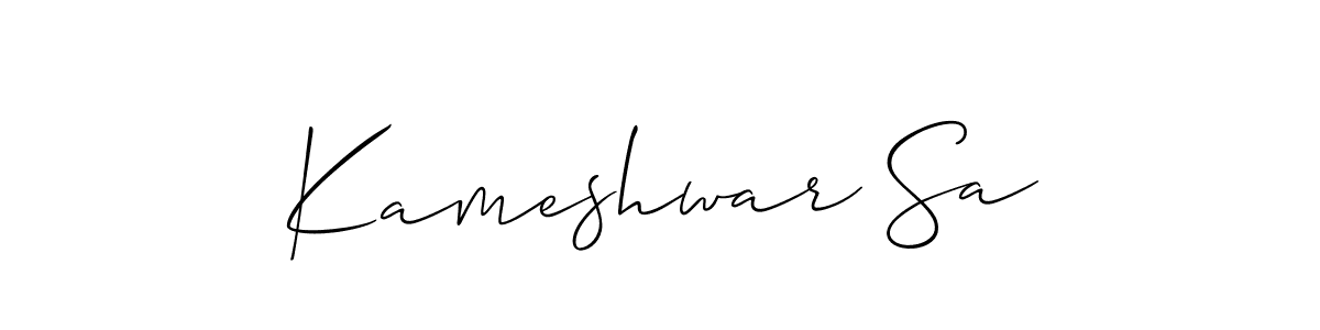 Make a beautiful signature design for name Kameshwar Sa. Use this online signature maker to create a handwritten signature for free. Kameshwar Sa signature style 2 images and pictures png