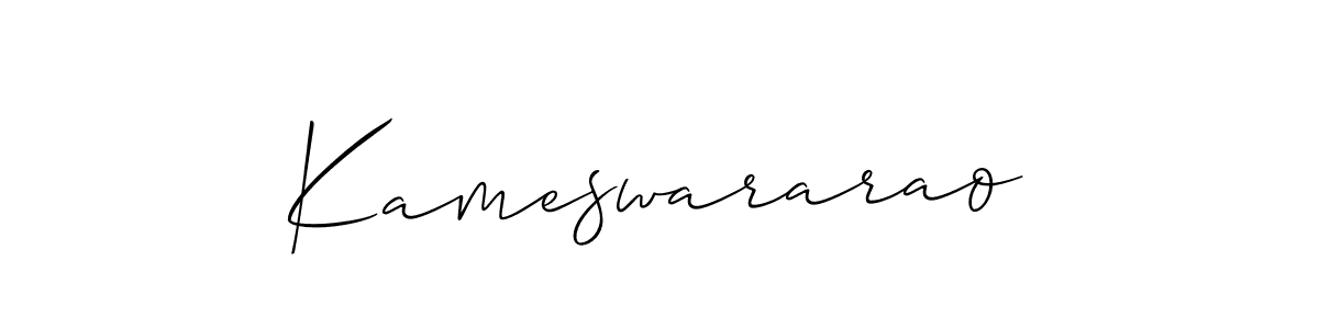 How to make Kameswararao signature? Allison_Script is a professional autograph style. Create handwritten signature for Kameswararao name. Kameswararao signature style 2 images and pictures png