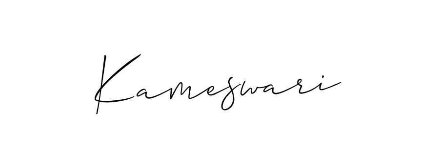 if you are searching for the best signature style for your name Kameswari. so please give up your signature search. here we have designed multiple signature styles  using Allison_Script. Kameswari signature style 2 images and pictures png
