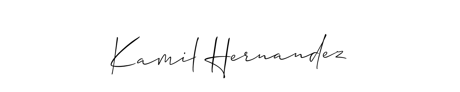 if you are searching for the best signature style for your name Kamil Hernandez. so please give up your signature search. here we have designed multiple signature styles  using Allison_Script. Kamil Hernandez signature style 2 images and pictures png
