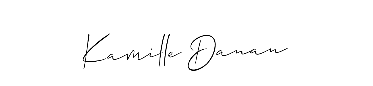 Make a beautiful signature design for name Kamille Danan. Use this online signature maker to create a handwritten signature for free. Kamille Danan signature style 2 images and pictures png