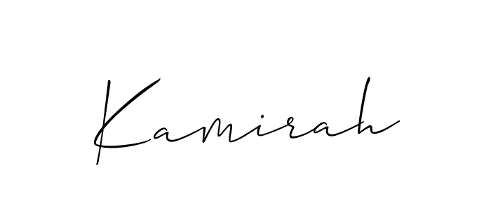 Once you've used our free online signature maker to create your best signature Allison_Script style, it's time to enjoy all of the benefits that Kamirah name signing documents. Kamirah signature style 2 images and pictures png