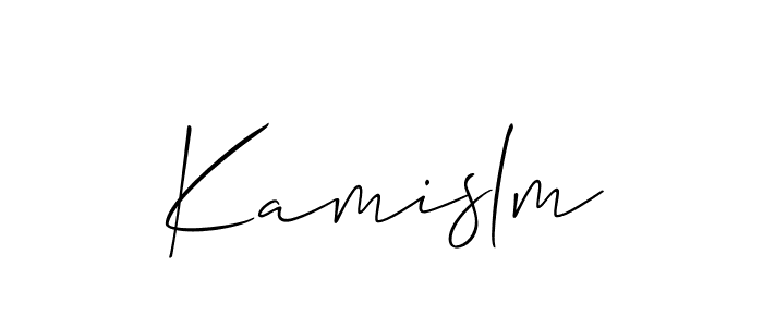 Make a beautiful signature design for name Kamislm. Use this online signature maker to create a handwritten signature for free. Kamislm signature style 2 images and pictures png
