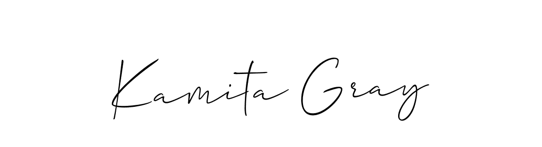 Similarly Allison_Script is the best handwritten signature design. Signature creator online .You can use it as an online autograph creator for name Kamita Gray. Kamita Gray signature style 2 images and pictures png