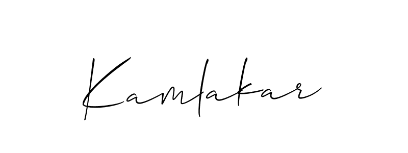 Create a beautiful signature design for name Kamlakar. With this signature (Allison_Script) fonts, you can make a handwritten signature for free. Kamlakar signature style 2 images and pictures png