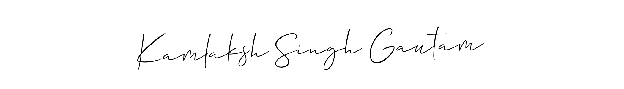 You can use this online signature creator to create a handwritten signature for the name Kamlaksh Singh Gautam. This is the best online autograph maker. Kamlaksh Singh Gautam signature style 2 images and pictures png