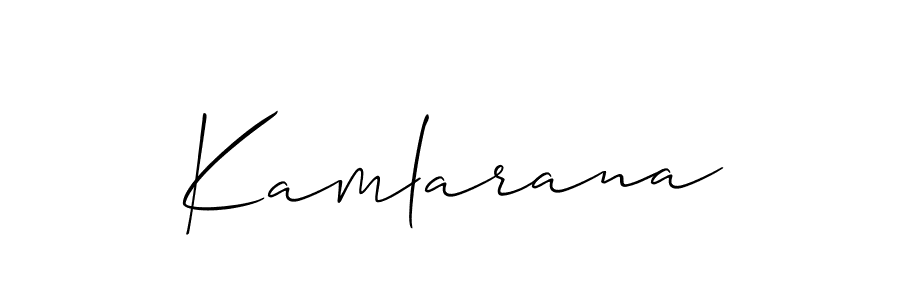 Once you've used our free online signature maker to create your best signature Allison_Script style, it's time to enjoy all of the benefits that Kamlarana name signing documents. Kamlarana signature style 2 images and pictures png