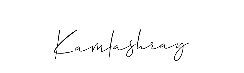 The best way (Allison_Script) to make a short signature is to pick only two or three words in your name. The name Kamlashray include a total of six letters. For converting this name. Kamlashray signature style 2 images and pictures png