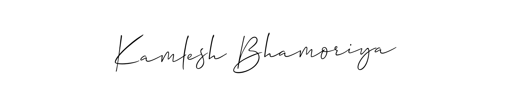 See photos of Kamlesh Bhamoriya official signature by Spectra . Check more albums & portfolios. Read reviews & check more about Allison_Script font. Kamlesh Bhamoriya signature style 2 images and pictures png
