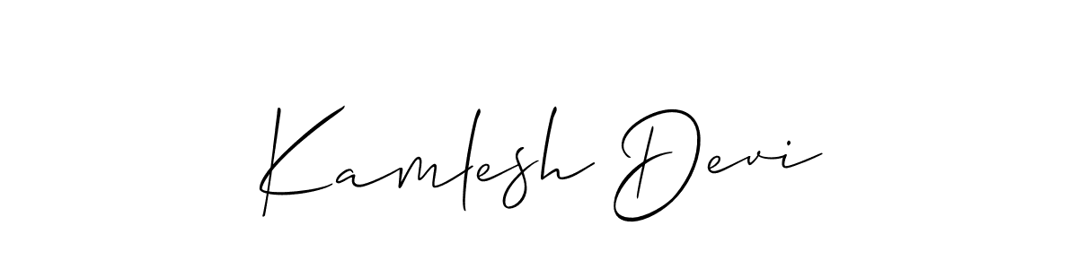 Best and Professional Signature Style for Kamlesh Devi. Allison_Script Best Signature Style Collection. Kamlesh Devi signature style 2 images and pictures png