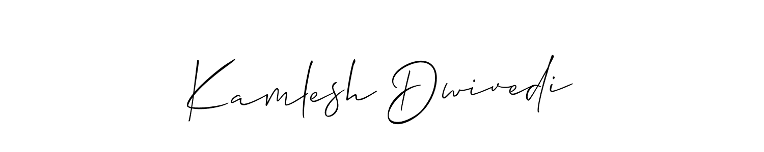 Make a short Kamlesh Dwivedi signature style. Manage your documents anywhere anytime using Allison_Script. Create and add eSignatures, submit forms, share and send files easily. Kamlesh Dwivedi signature style 2 images and pictures png