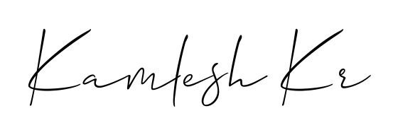 Generate high-definition signature styles for Kamlesh Kr. The Allison_Script typeface ensures crisp legibility and sophisticated design. Kamlesh Kr signature style 2 images and pictures png