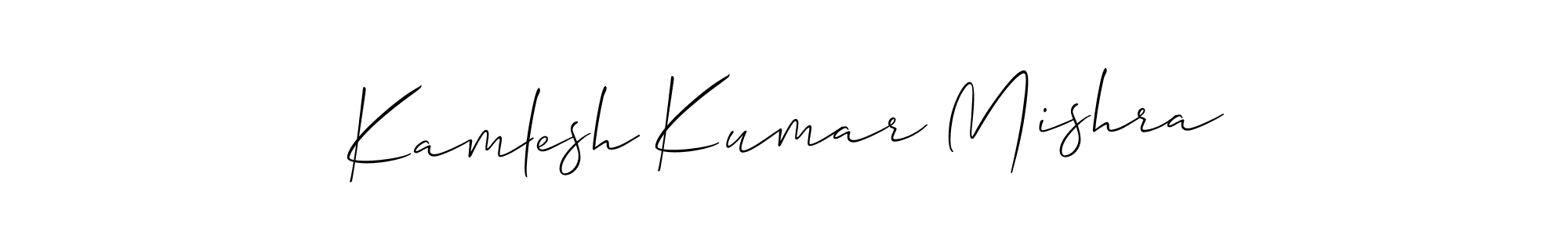 Also we have Kamlesh Kumar Mishra name is the best signature style. Create professional handwritten signature collection using Allison_Script autograph style. Kamlesh Kumar Mishra signature style 2 images and pictures png
