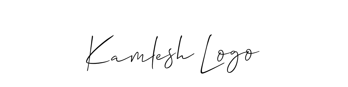 How to make Kamlesh Logo signature? Allison_Script is a professional autograph style. Create handwritten signature for Kamlesh Logo name. Kamlesh Logo signature style 2 images and pictures png