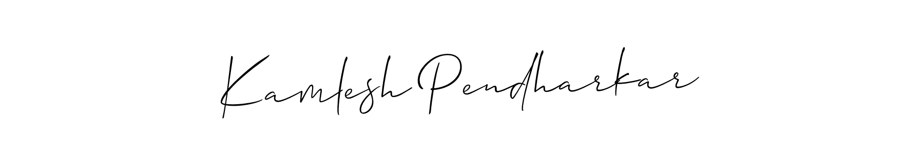 Here are the top 10 professional signature styles for the name Kamlesh Pendharkar. These are the best autograph styles you can use for your name. Kamlesh Pendharkar signature style 2 images and pictures png