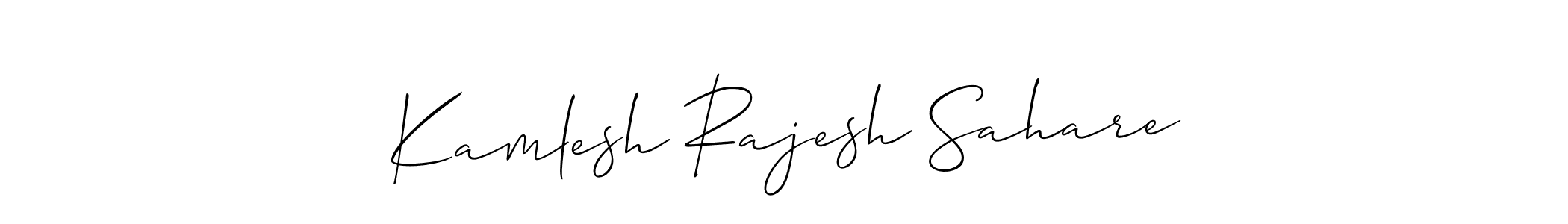 Check out images of Autograph of Kamlesh Rajesh Sahare name. Actor Kamlesh Rajesh Sahare Signature Style. Allison_Script is a professional sign style online. Kamlesh Rajesh Sahare signature style 2 images and pictures png