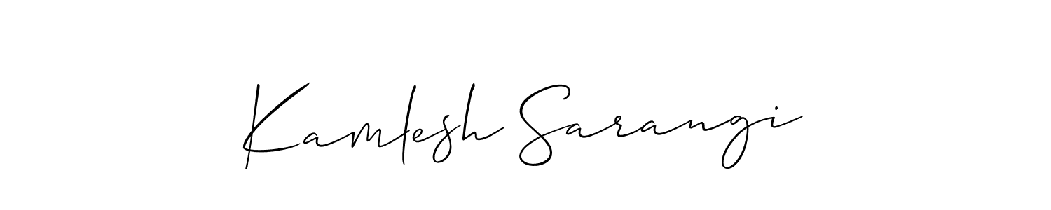 Best and Professional Signature Style for Kamlesh Sarangi. Allison_Script Best Signature Style Collection. Kamlesh Sarangi signature style 2 images and pictures png