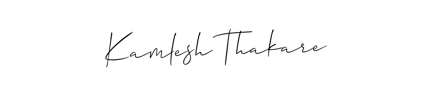 You can use this online signature creator to create a handwritten signature for the name Kamlesh Thakare. This is the best online autograph maker. Kamlesh Thakare signature style 2 images and pictures png