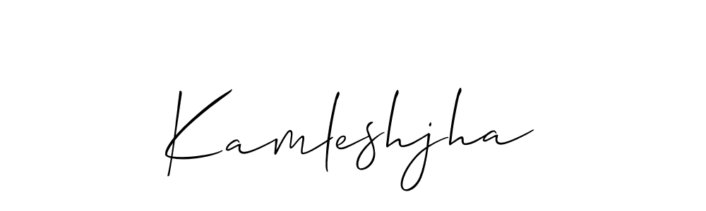 How to make Kamleshjha signature? Allison_Script is a professional autograph style. Create handwritten signature for Kamleshjha name. Kamleshjha signature style 2 images and pictures png