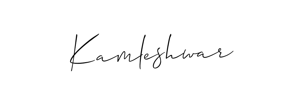 Also You can easily find your signature by using the search form. We will create Kamleshwar name handwritten signature images for you free of cost using Allison_Script sign style. Kamleshwar signature style 2 images and pictures png