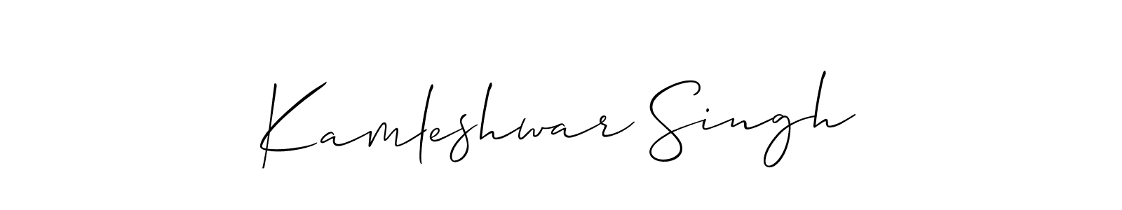 Make a beautiful signature design for name Kamleshwar Singh. Use this online signature maker to create a handwritten signature for free. Kamleshwar Singh signature style 2 images and pictures png