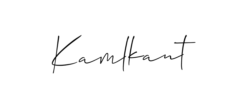 How to make Kamlkant signature? Allison_Script is a professional autograph style. Create handwritten signature for Kamlkant name. Kamlkant signature style 2 images and pictures png